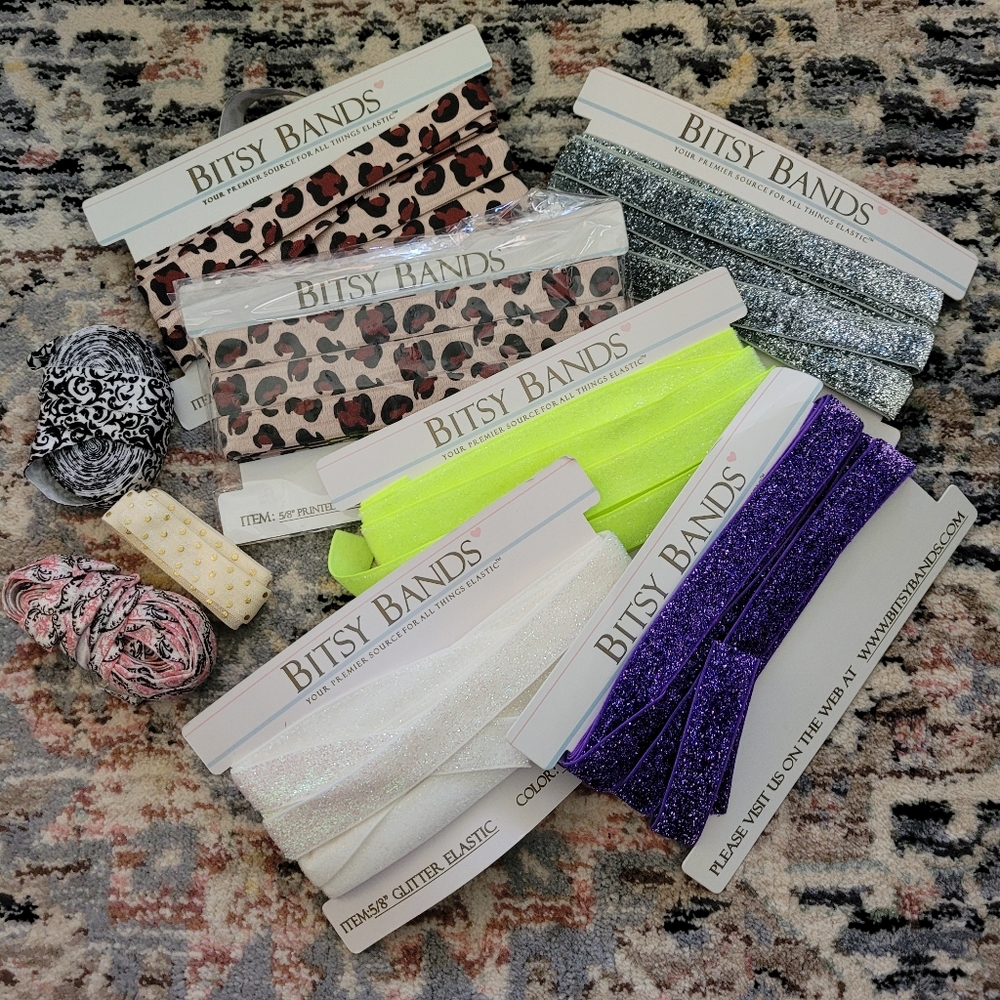 Bitsy Bands Glitter Elastic